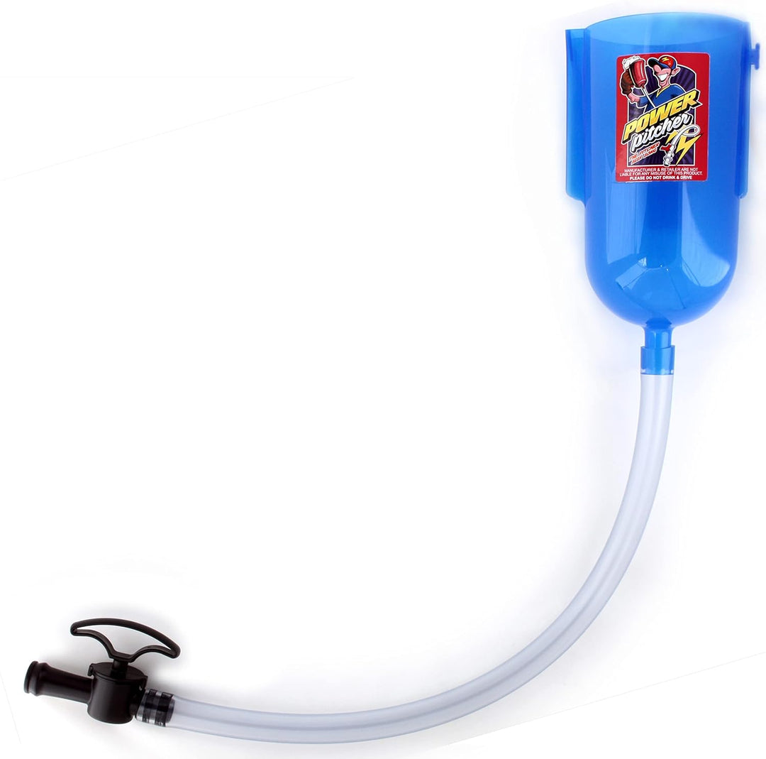 POWER PITCHER Bier-Bong | Premium Party Bier-Trichter | 2 Liter | mit Griff | inkl NEUES Ventil | Be