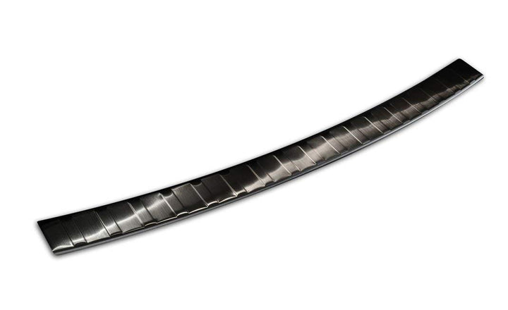 Schwarz Edelstahl Heckstossstangenschutz kompatibel mit BMW X1 E84 2012-2015 'Ribs' exkl. M-Paket