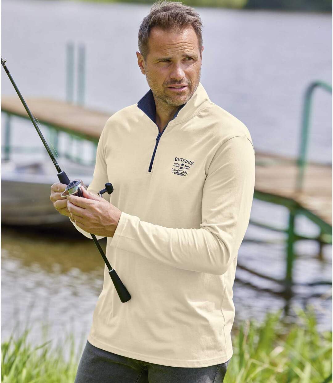 ATLAS FOR MEN - 2er Pack Unterziehpullis Outdoor - Verfügbar in grossen Grössen von M bis 5XL L Wein