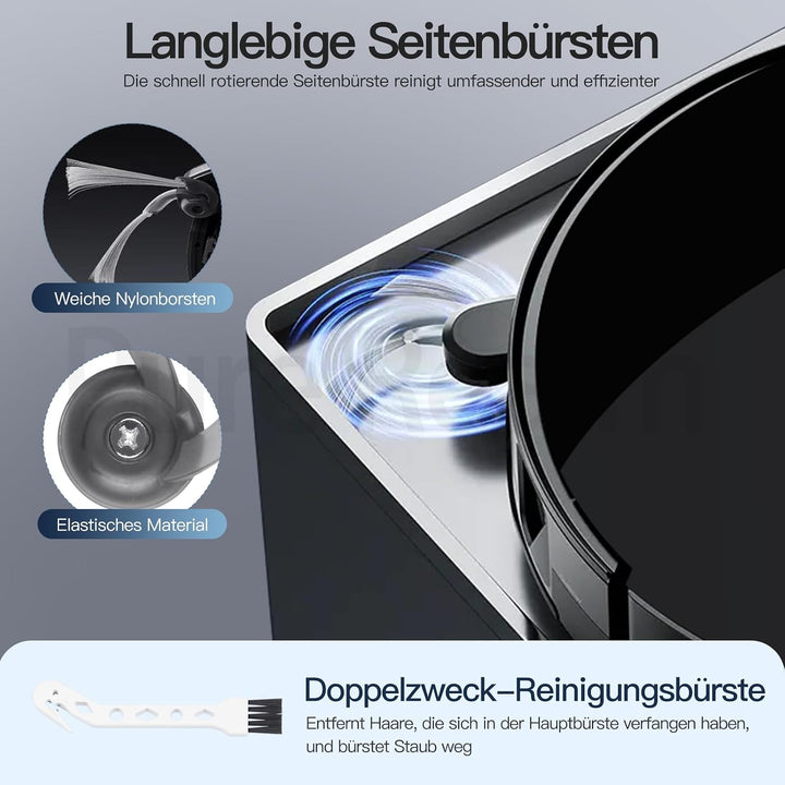 12 Stück Staubbeutel für eufy X8 Pro / X10 Pro Omni Roboter Staubsauger Zubehör, Staubsaugerbeutel E