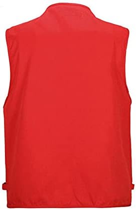 Herren Outdoor Ärmellos Weste Freizeit Angler Camping Wandern Weste mit Vielen Praktischen Taschen 3