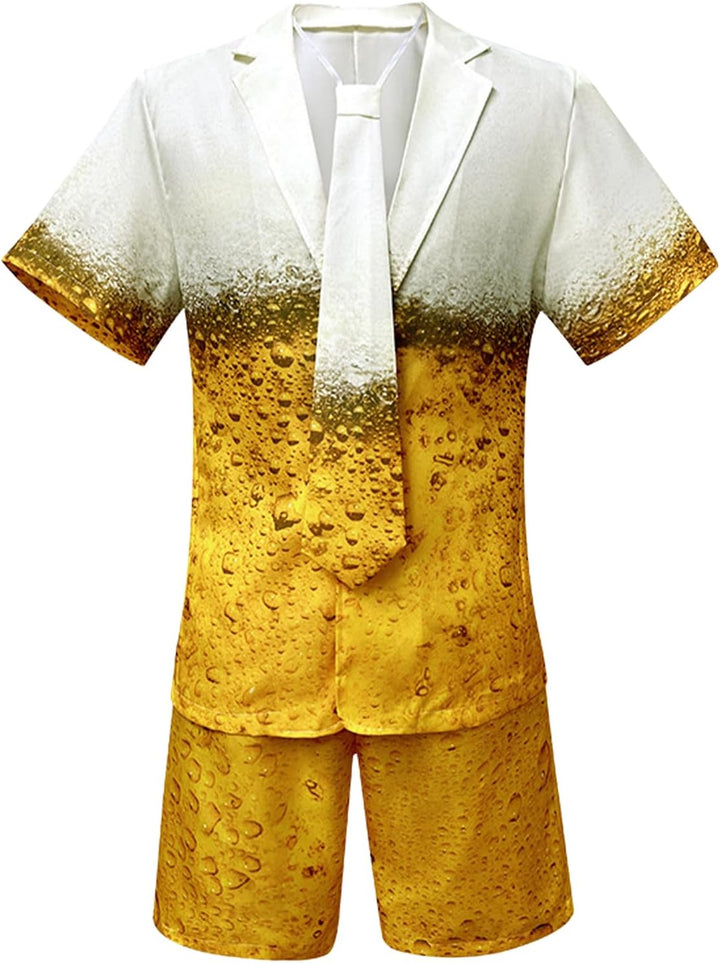 Generisch Bier Anzug Retro Kostüm Trainingsanzug, Herren Jogginganzug Für, Motto Party, Fasching, Ka