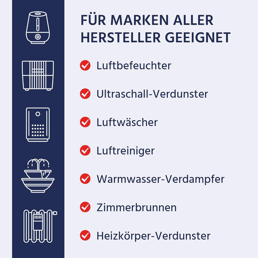 HANSE PRO Hygienemittel Professional, 4 x 1000 ml I Für Luftbefeuchter, Luftreiniger, Luftwäscher, H