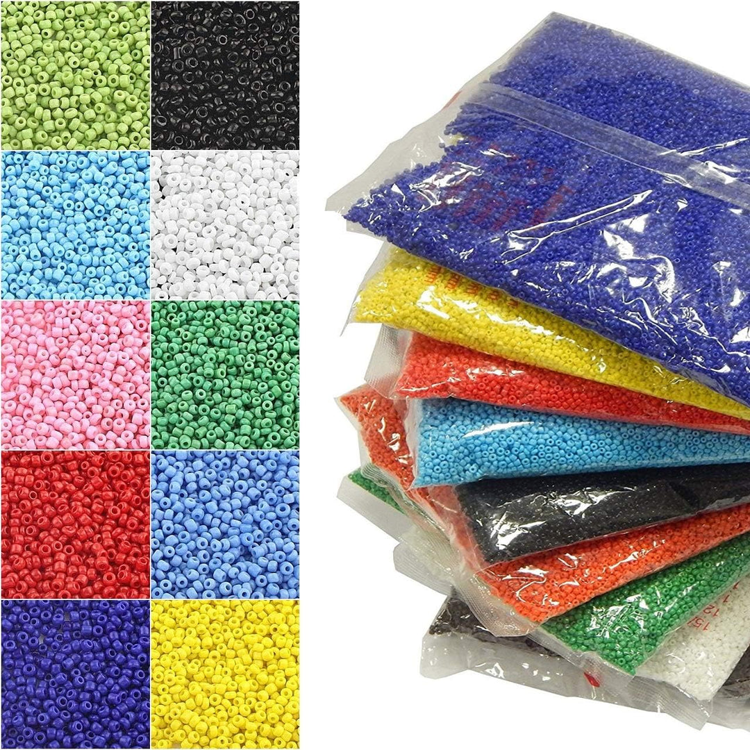75 Farben Rocailles 2mm Perlen Set 75 Pack 75 Farben 1,5 Kilo Glasperlen Rund 11/0 100000stk POSTEN