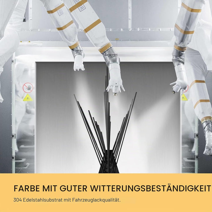 OFFO Vogelabwehr Spikes vormontiert für Dach und Fenster, langlebige Taubenabwehr Spikes für Krähen,