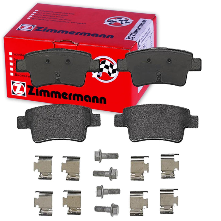 ZIMMERMANN 24349.175.2 Serie Bremsbelagsatz, Hinten, inklusive Platte dämpfend