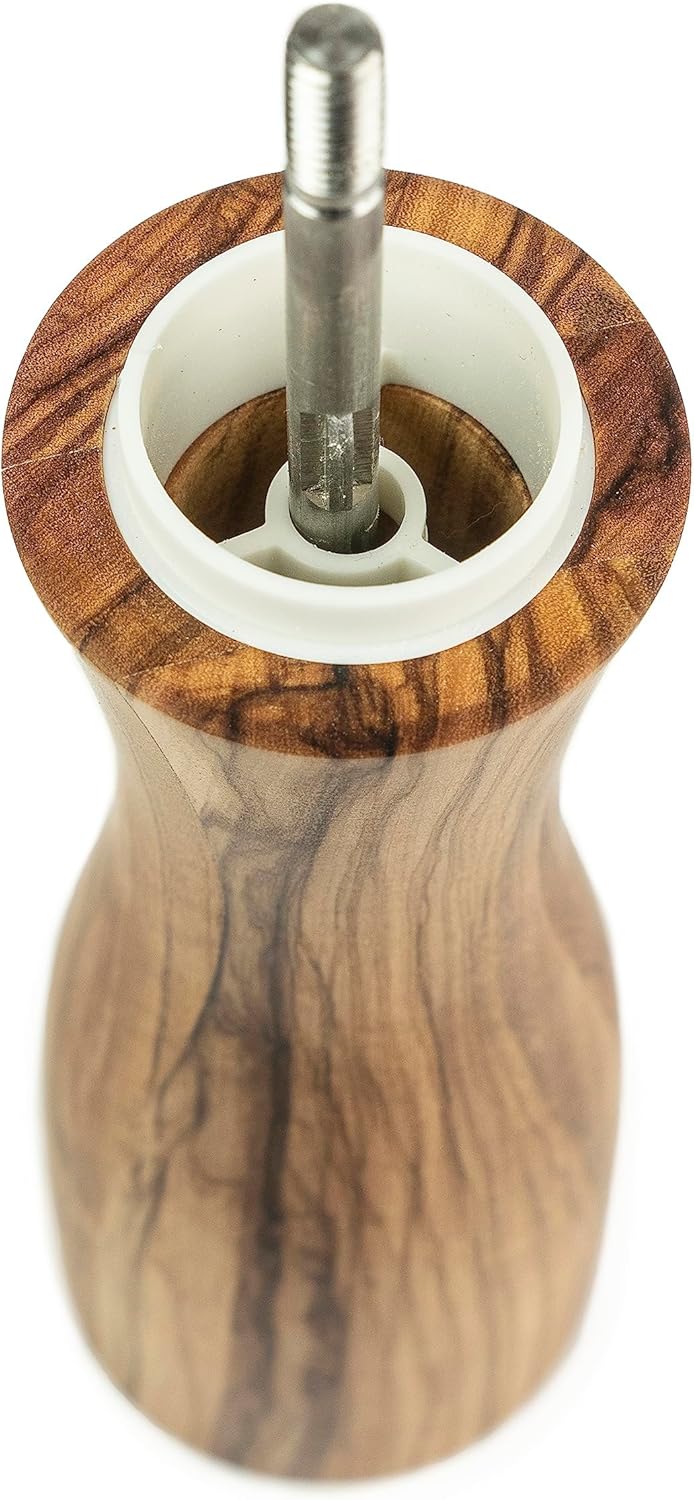 Peugeot Salzmühle Fidji 15 cm Natur I Hochwertige Salzmühle manuell aus PEFC-zertifiziertem Olivenho