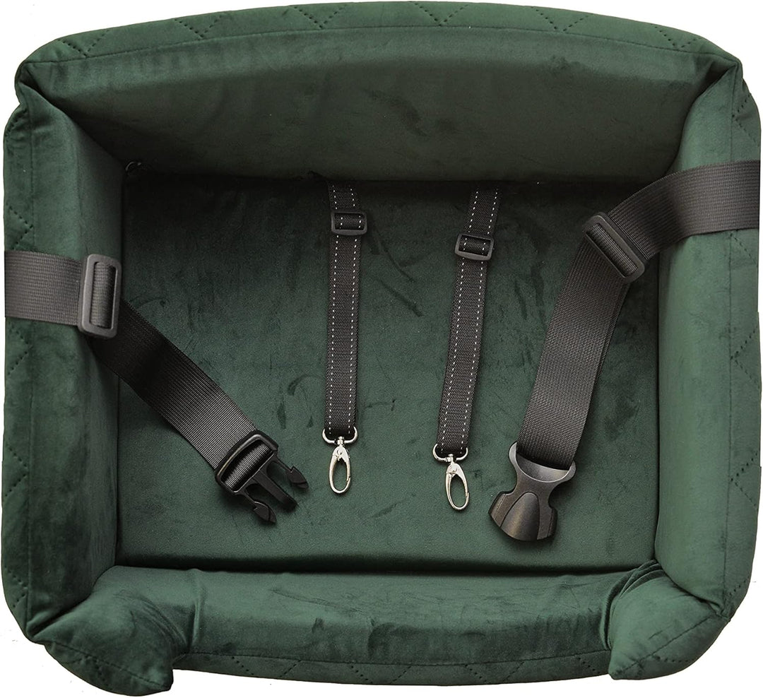 BOUTIQUE ZOO Exclusive Hunde Autositz | Autositz für Hunde, Katzen, Haustier | Rückbank, Beifahrersi