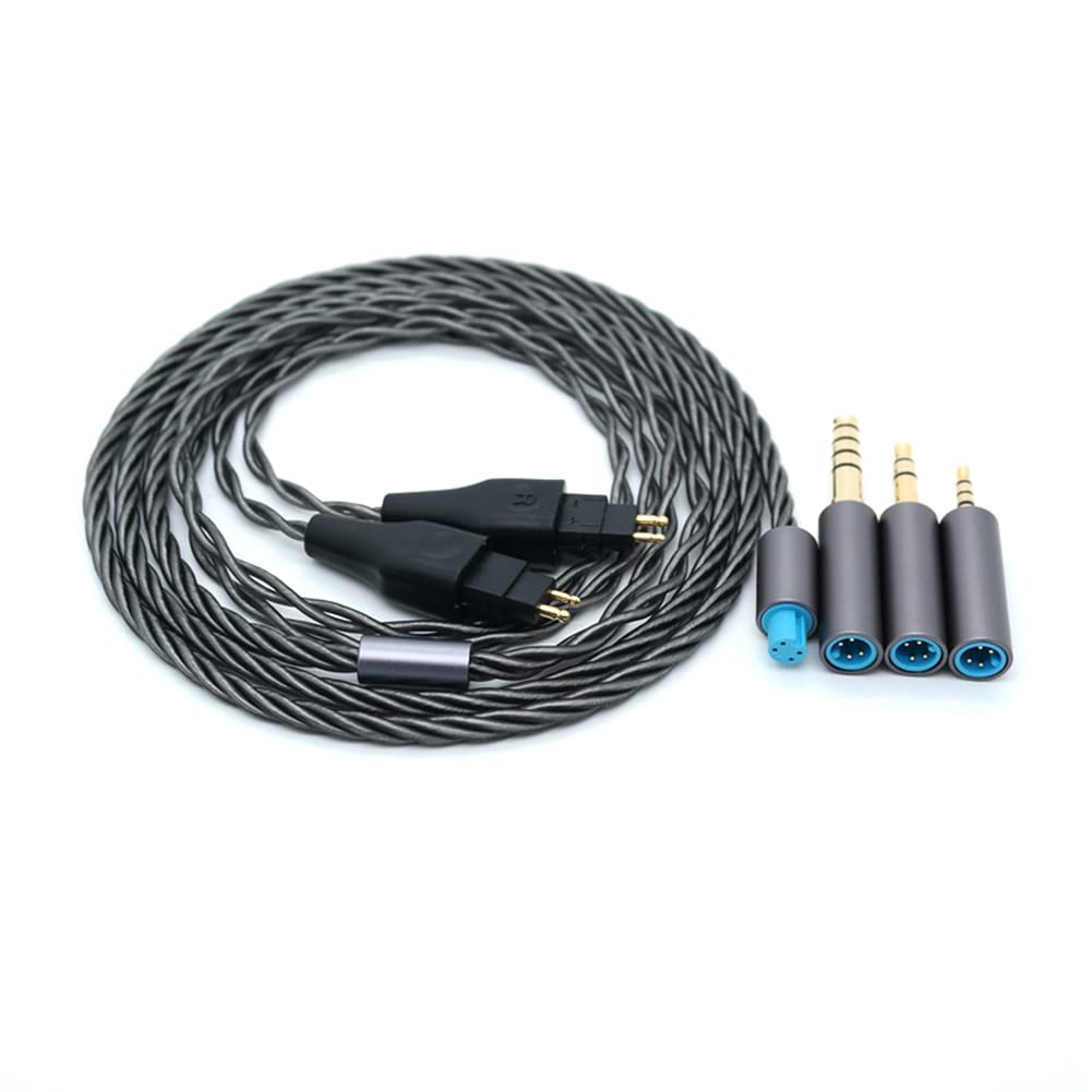 Janjunsi Upgrade Audio Kabel Ersatz Schnur Kompatibel mit Sennheiser HD580/HD650/HD660/HD600S/HD414/