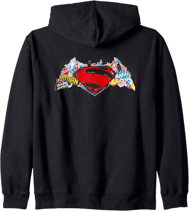 DC Batman V Superman Logo Schablone Kapuzenjacke