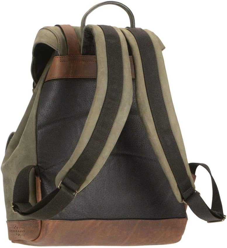 Ruitertassen Rucksack Damen Herren Khaki Ranger Leder Wanderrucksack Travel Reise
