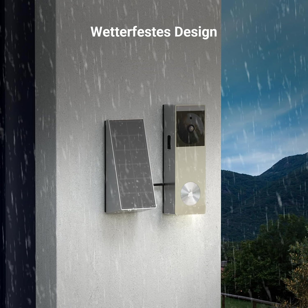 EZVIZ CP3 Pro Akku Video-Türklingel mit Chime CH1, Kabellose Klingel mit Kamera, Personenerkennung,