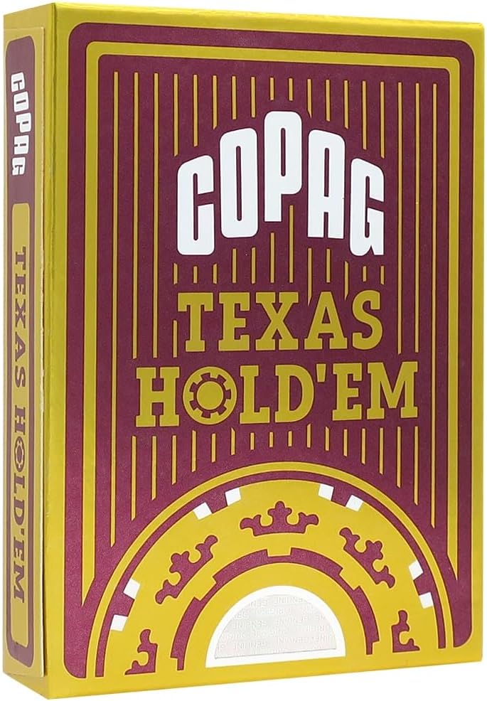 Copag 22540056 - Plastik Poker, rot, Texas Hold'Em, Spielkarten