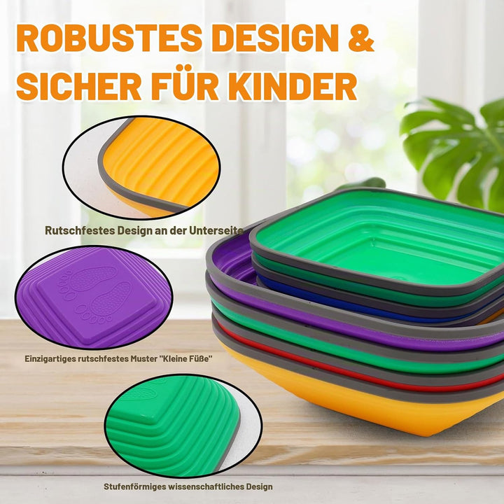 11 Stück Balanciersteine für Kinder, Sensorisches Spielzeug für drinnen und draussen, Abenteuer Bala