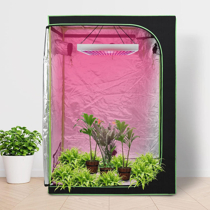 Growzelt 120 * 60 * 180cm Growschrank Lichtdicht und Wasserdicht Homegrowing Gewächshaus für Pflanze