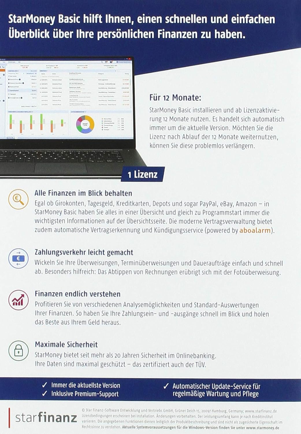 STARMONEY Jahreslizenz (12 Monate ab Lizenzaktivierung)