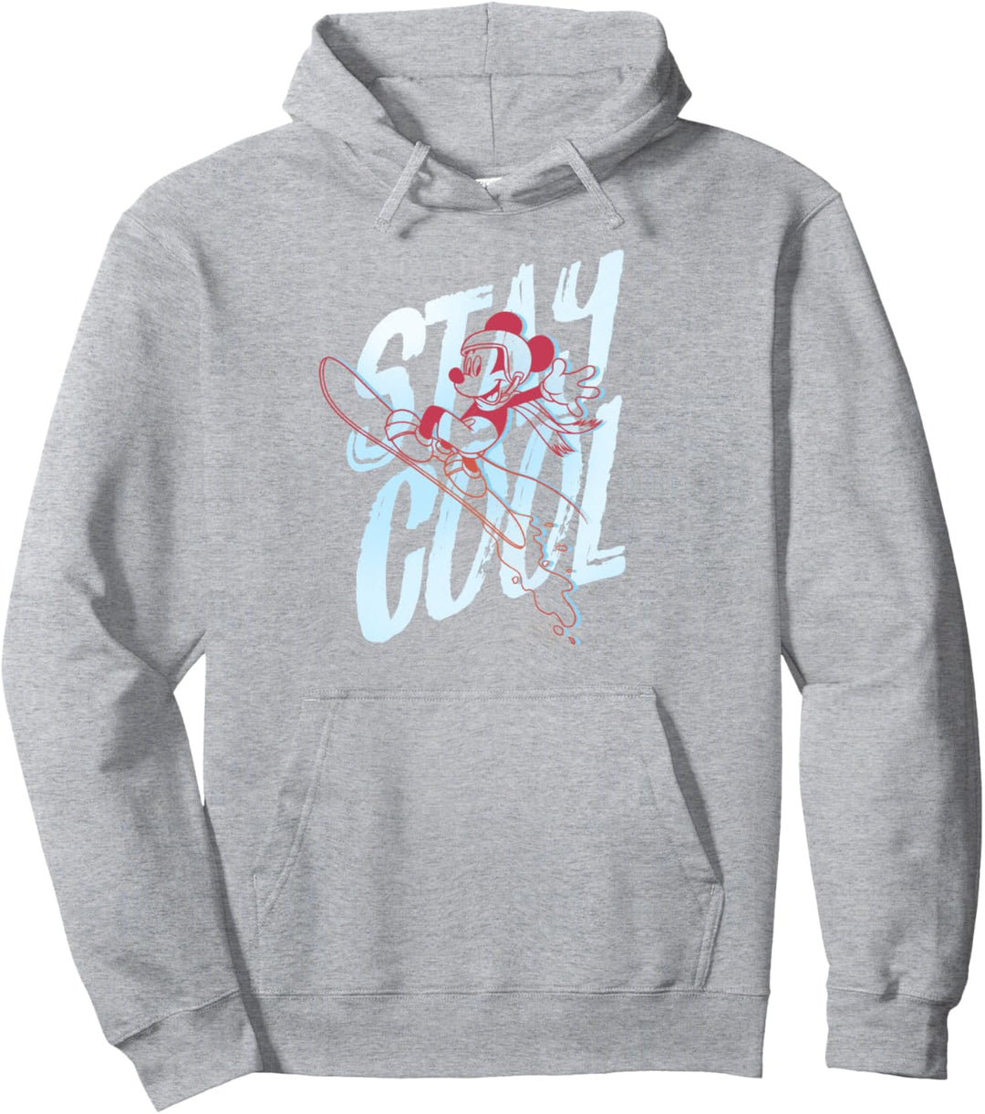 Disney Mickey And Friends Mickey Mouse Stay Cool Snowboarder Pullover Hoodie