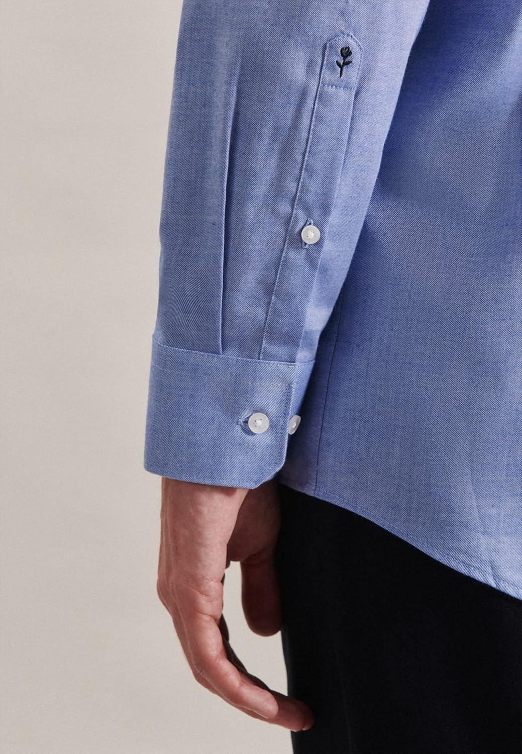 Seidensticker Herren Hemd, Hellblau