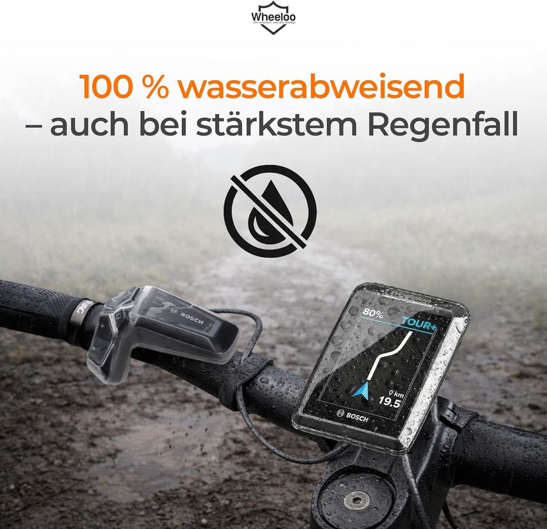 2er Set Ebike Displayschutz für Bosch LED Remote & Kiox 500 I Display Schutzhülle I E Bike Abdeckung