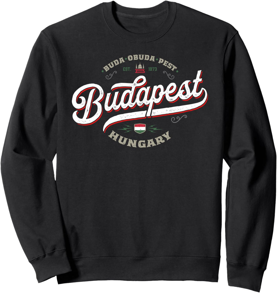 Budapest Ungarn - Hungary Ungarische Stadt Souvenir Vintage Sweatshirt
