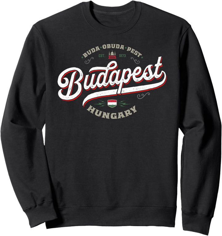 Budapest Ungarn - Hungary Ungarische Stadt Souvenir Vintage Sweatshirt