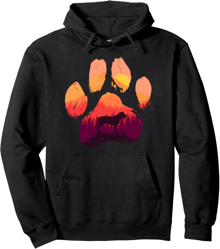 Paw Broholmer Hundehalterung, Mutter, Vater, Berge, Sonnenuntergang, Hund, Mutter, Vater Pullover Ho