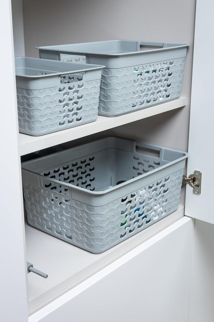 BranQ Home essential Universeller, multifunktionaler, Aufbewahrungskorb in Cotton Design, BPA-frei K
