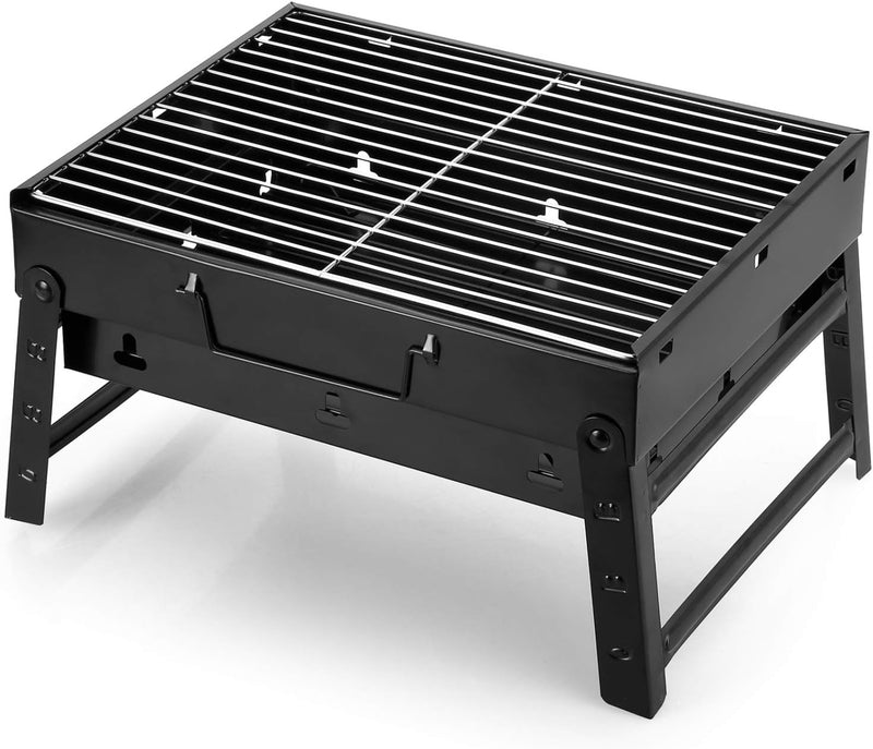 AGM Holzkohlegrill Picknickgrill Edelstahl Kleiner Grill Portable Campinggrill Abnehmbare BBQ Grills