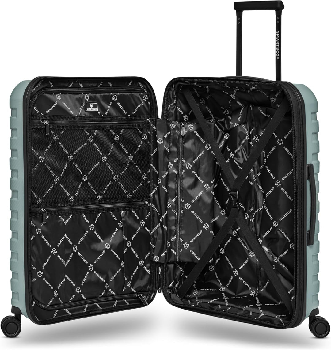 Smartbox Koffer Set 3-teilig Erweiterbar, Hartschalen Reisekoffer Set S M L, Leichtes Polypropylen,