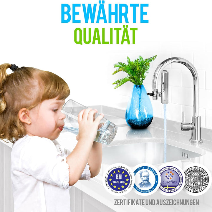 Aragon Filterkartusche für Geyser Euro Wasserhahnfilter, Packung mit 2 (6000L), Packung mit 2 (6000L