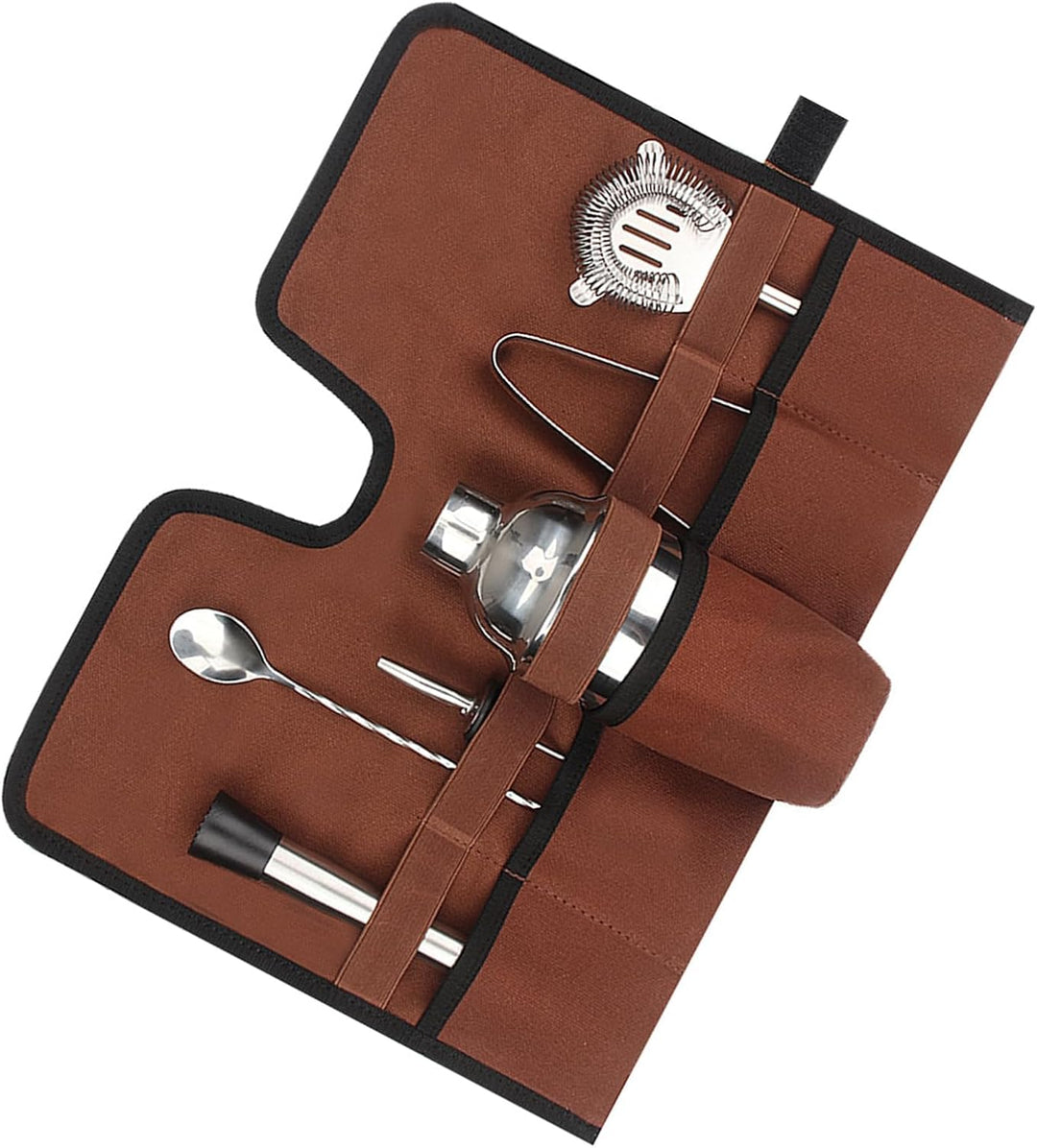 Alomejor Vielseitige Barkeeper-Set-Tasche mit Mixologie-Werkzeugen für Picknicks und Outdoor-Abenteu