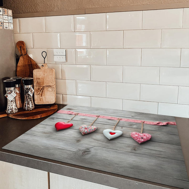 KitchenYeah© Herdabdeckplatte Einteilig Ceranfeld Abdeckplatte für Induktionsschutz Ceranfeldabdecku