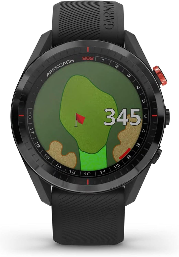 Garmin Approach S62 Smartwatch Golf, 010-02200-00, schwarz (200) Schwarz Nur ansehen, Schwarz Nur an