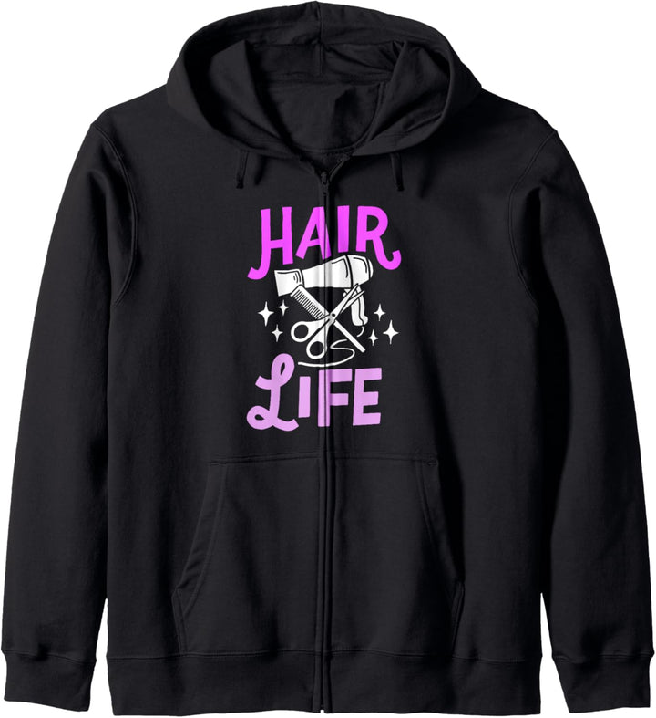Friseur Hair Life Für Friseurin Friseure Barbiere Friseur Kapuzenjacke