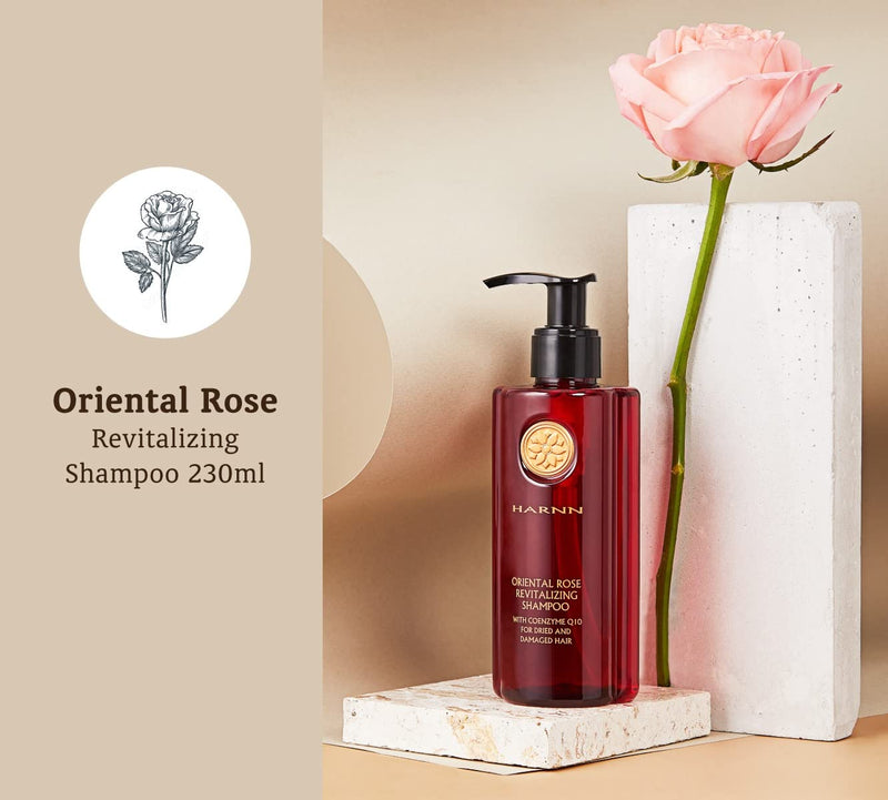 HAARÖL AUS BIO ARGAN, OLIVEN & SACHA-INCHI - HARNN HAIR OIL TREATMENT ORIENTAL ROSE, für sehr trocke