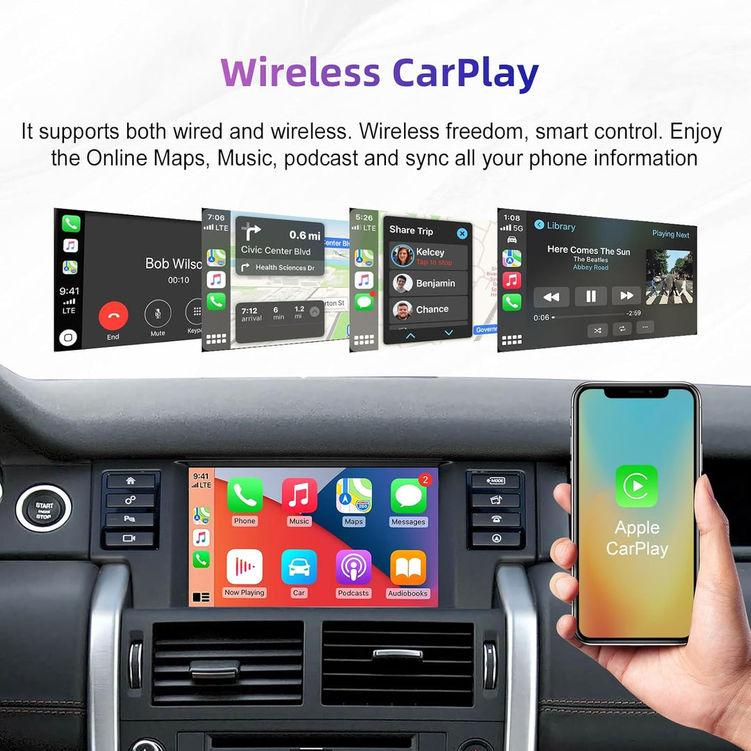 EZoneTronics Wireless CarPlay & Android Auto Retrofit Kit Decoder Box für Land Rover Jaguar Range Ro