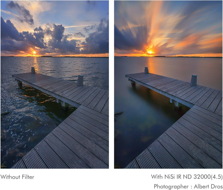 NiSi Neutral-Graufilter 75x80mm IR ND32000 4.5 (15-Blenden) ND Filter ND 32000, ND Filter ND 32000