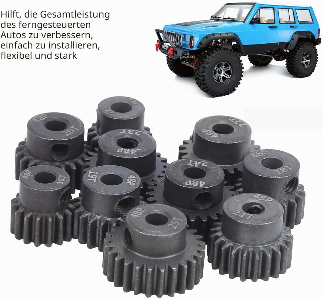 RiToEasysports 16T - 25T 48P RC Car Ritzel Ritzel Ersatzteile RC Car Upgrade Teile Passend für 1/10
