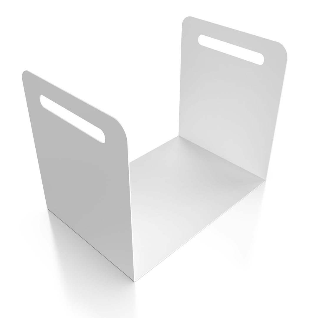 teileplus24 BHS2 Kaminholzregal Innen Aussen | Brennholzregal Metall | Kaminholzkorb mit Tragegriff