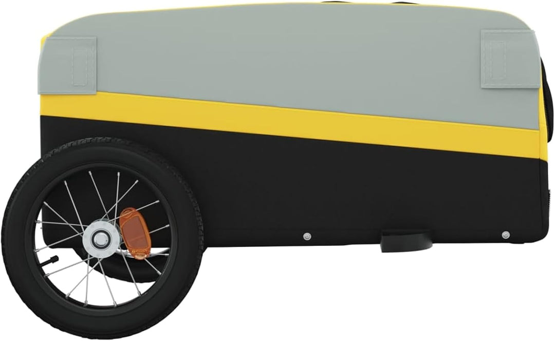 Fahrradanhänger 30kg Eisen Rot/Schwarz,Robust &amp; Vielseitig | Robustes Eisengestell, hohe Tragkraft,