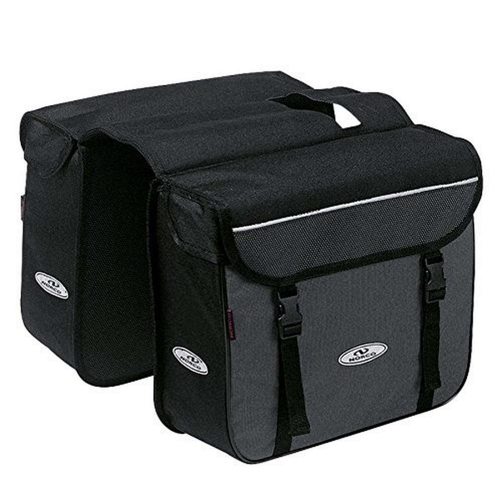 Norco Ottawa Zweifachtasche - Gepäckträgertasche Schwarz 34 x 27 x 13 cm, 8 Liter, Schwarz 34 x 27 x