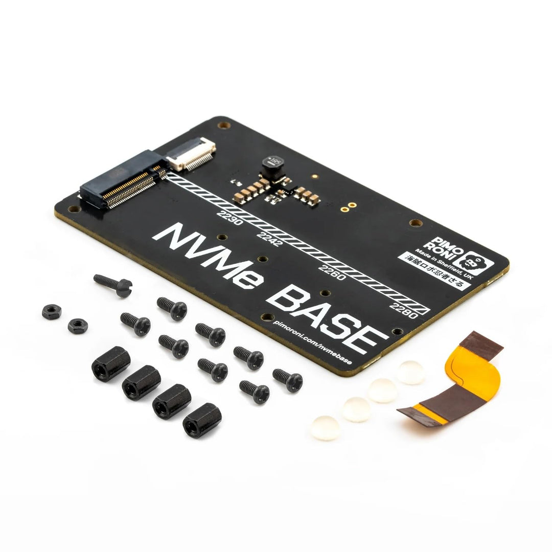 "Pimoroni NVMe Base (M.2 2230, 2242, 2260 und 2280) SSD PCIe für Raspberry Pi 5 (bis zu 800 MB/s!) P