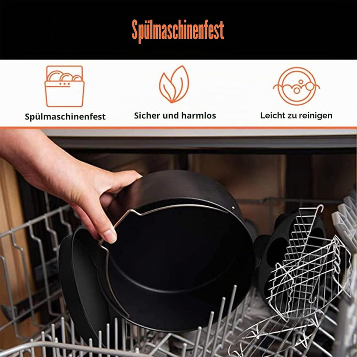 Airfryer Auflaufform Quadratisch, 22 cm Backform für Heissluftfritteuse Backform Heissluftfritteuse