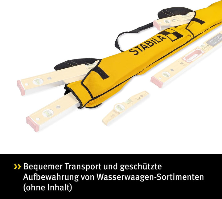 STABILA Wasserwaagen-Kombitasche LCC-6-200 (für 6 Wasserwaagen von 25–200 cm) 6 Wasserwaagen bis 200