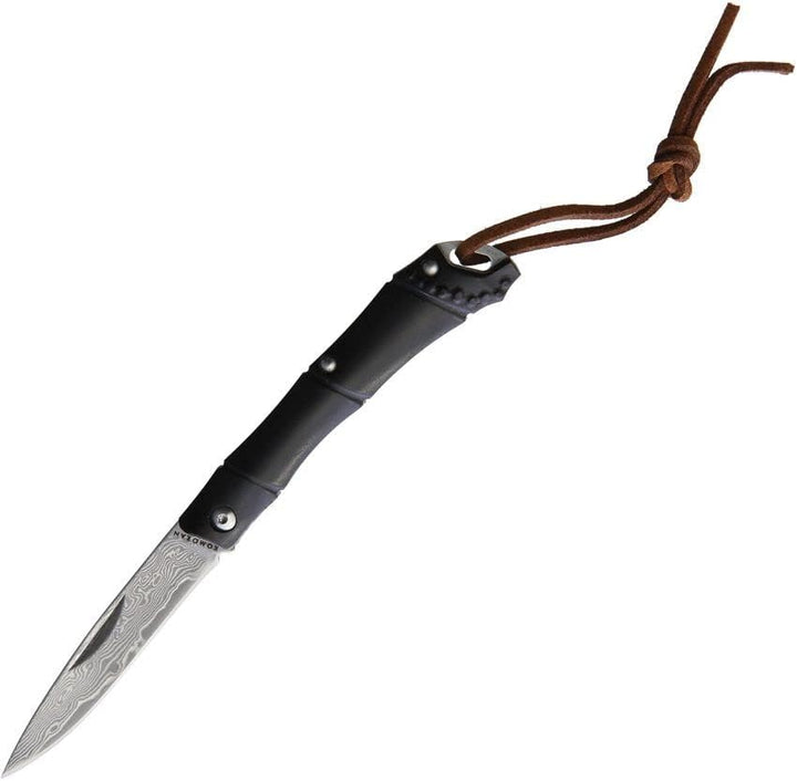 Mr. Blade Komoran Damast Bambus Zweihandmesser mit Griff aus imprägniertem Pakkaholz