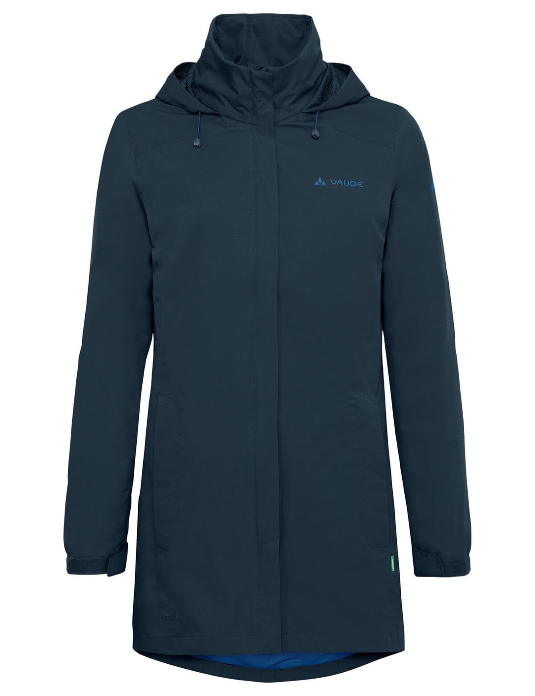 VAUDE Women's Escape Parka - Wasserdichter Regen-Parka aus recyceltem Polyester, 87,5cm Länge, Atmu