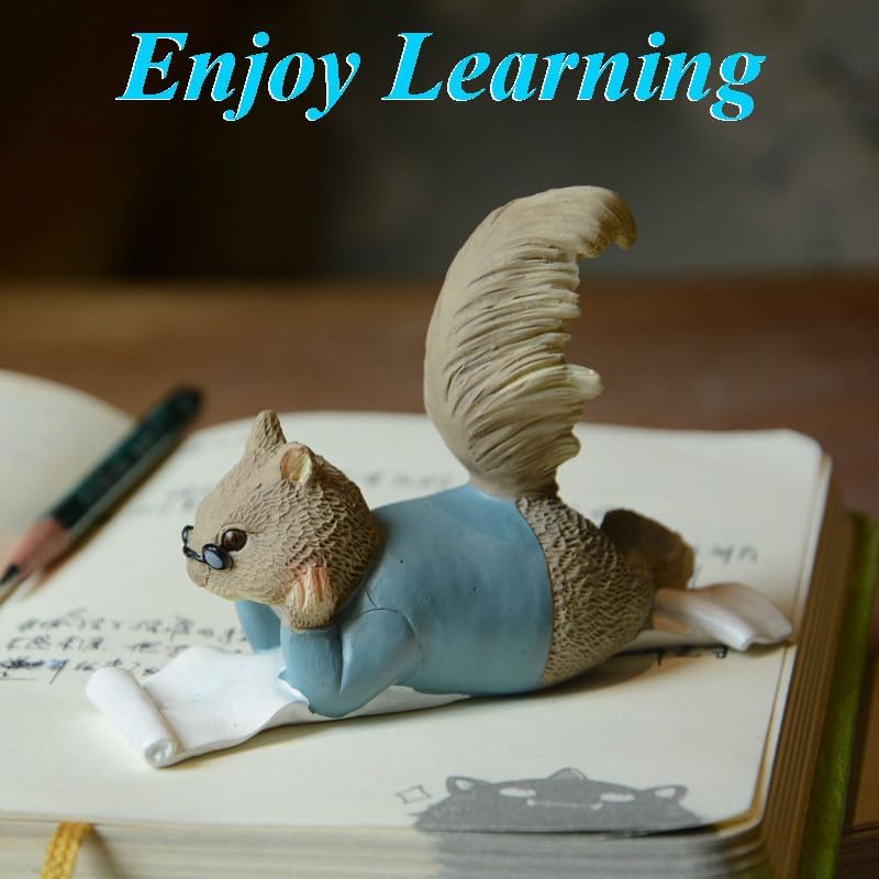 Miniatur Gartenfee Eichhörnchen Figurine- Hallo, Zeit aufzustehen Ein Neuer Tag, Ein Neuer Tag