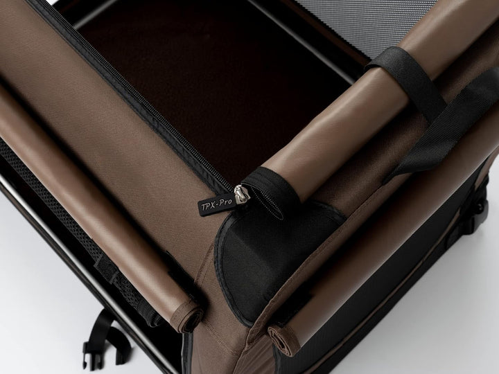 Hundebox TrendPet TPX75-Pro - Leichte, Faltbare Transportbox fürs Auto mit Aluminium Rahmen, L 75 x