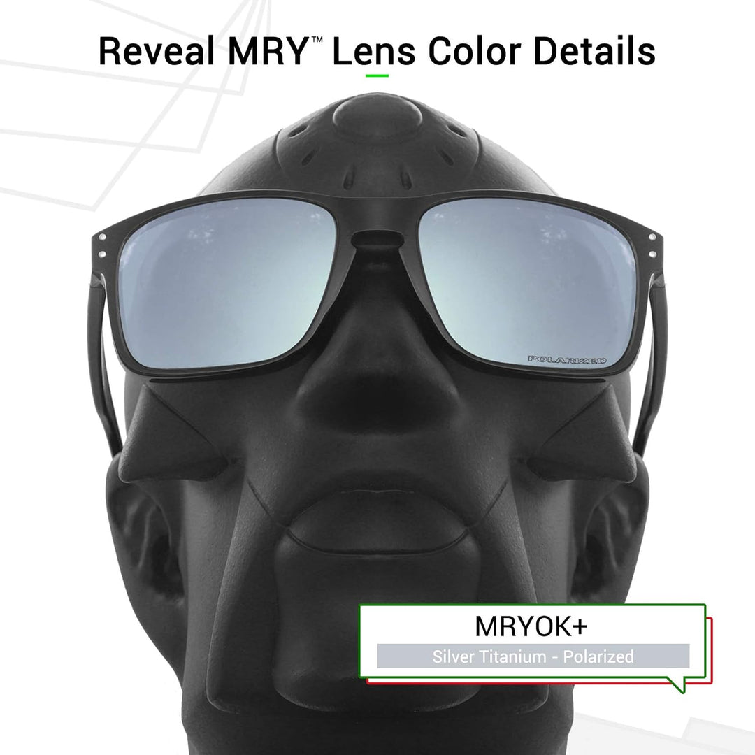 Mryok Ersatzgläser für Oakley Turbine Rotor Korrosionsschutz Gegen Meerwasser Polarisiert - Silber T