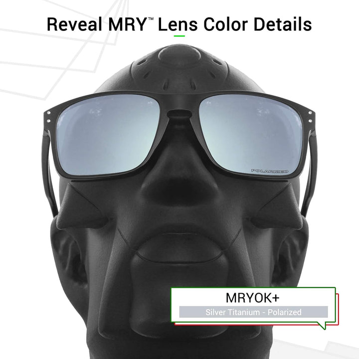 Mryok Ersatzgläser für Oakley Turbine Rotor Korrosionsschutz Gegen Meerwasser Polarisiert - Silber T